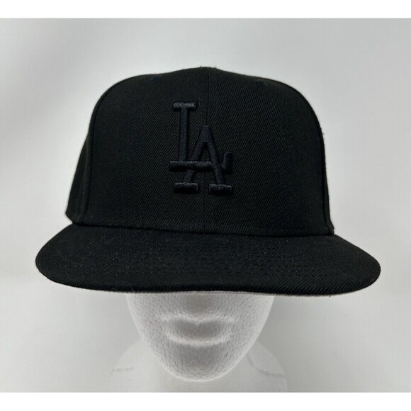 Los Angeles Dodgers New Era 9Fifty Black SnapBack Baseball Hat Cap MLB OSFA - Picture 1 of 9